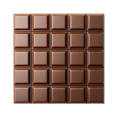 Fototapeta premium Dark Chocolate Bar Texture isolated on transparent background