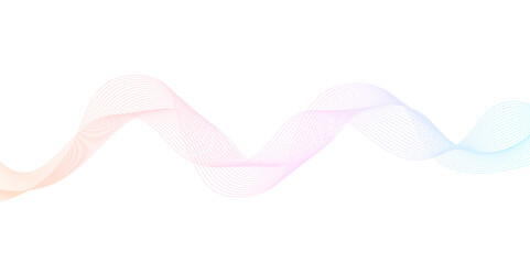 abstract wave element for design pink and white. Design template for cover, business. Abstract dynamic color lines, waves. Vector geometric backgrounds.