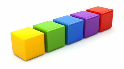 Fototapeta premium Colorful Bar Graph Representation of Financial Performance Metrics