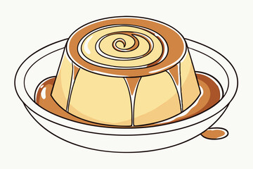 7 Creamy caramel swirl, overhead view, white ceramic bowl, smooth texture, golden honey color, glossy surface, minimalist food photography, high contrast, circular pattern, rich dessert topping, studi