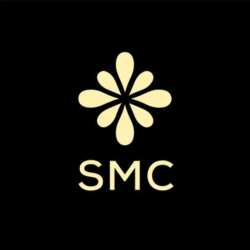 SMC creative minimalist letter logo.