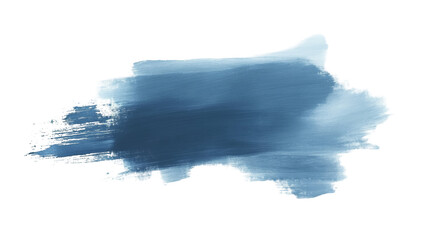 Brush Stroke PNG file transparent background – Flat brush stroke in dusty blue with a soft matte texture