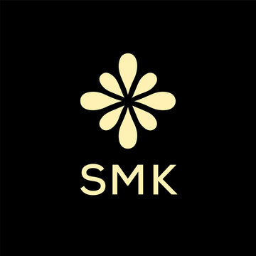 SMK creative minimalist letter logo.