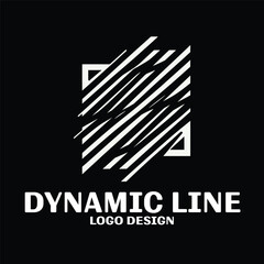 Dynamic Line Vector Logo Design