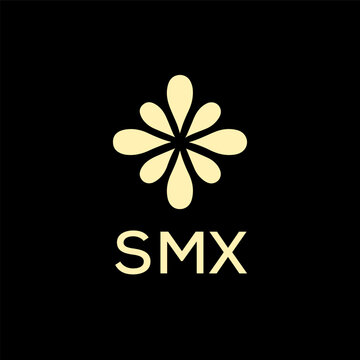 SMX creative minimalist letter logo.