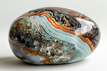 enduring allure of a polished rock showcasing its tactile qualities diverse hues and rich narratives accumulated over countless