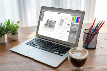 Architectural design modish software application for architect business and professional designer