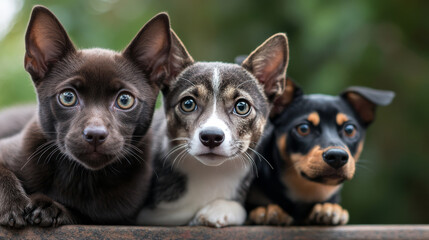 Adopt friend, dont buy. Concept of rescue homeless and lost pets, adoption domestic animals from shelter. Vector landing page with flat illustration of happy woman hold dog