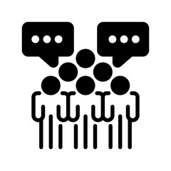 Networking Session Line Icon, Outline Symbol for Business Connections, Professional Meetings, Career Growth, Social Events, and Corporate Gatherings. Vector Sign Icon.