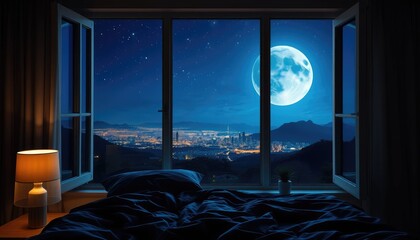 Moonlit Tranquility – Cozy Room with a Spectacular View