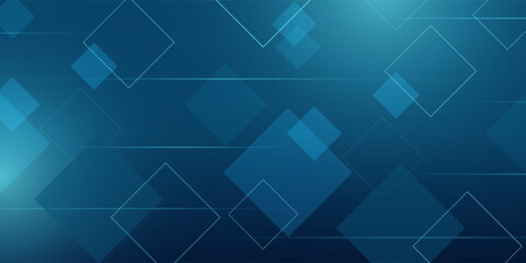 abstract blue background with glowing arrow. Modern shiny blue geometric lines design. vector technology