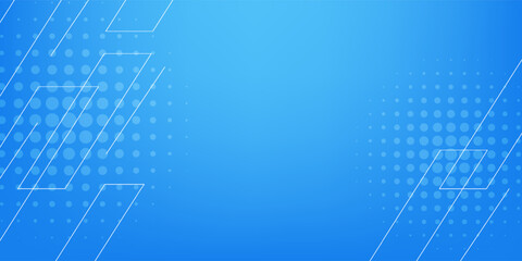 Blue background material combined with halftones and lines