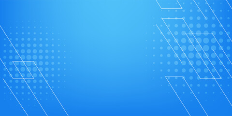 Blue background material combined with halftones and lines