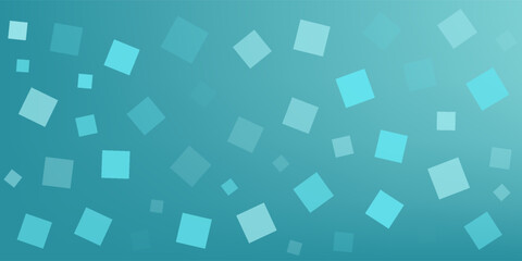 Geometric blue background material composed of squares and lines