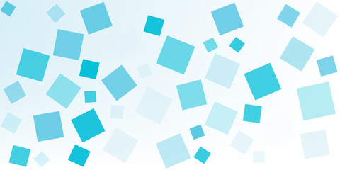 Multicolored squares of different sizes above the surface. Seamless background for sites