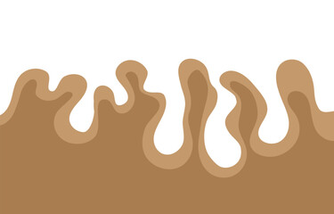 abstract brown background with melting liquid pattern and with some copy space area