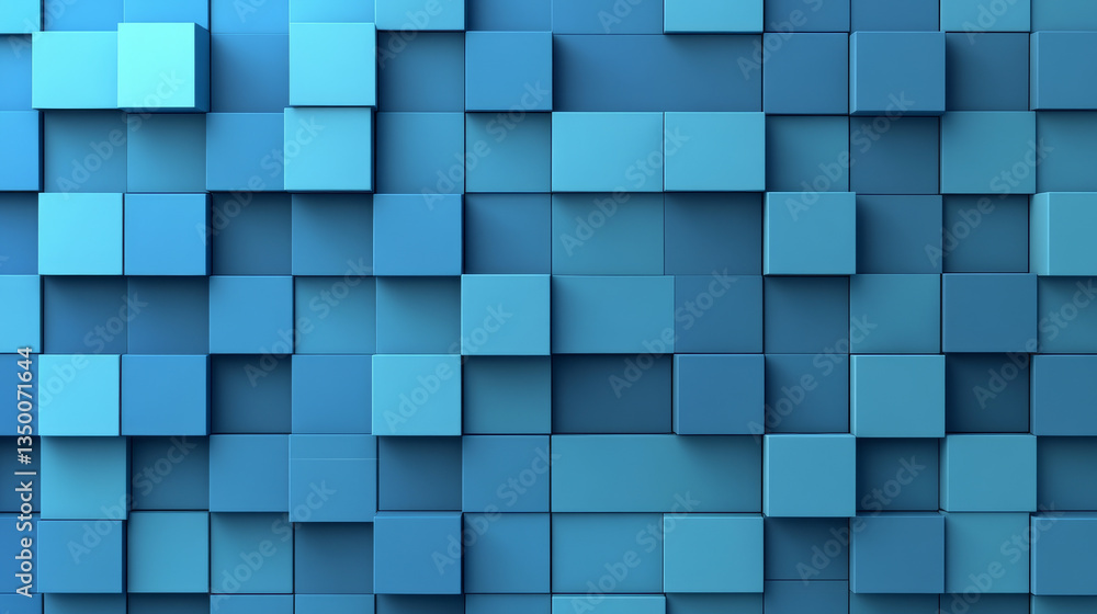 Aufkleber set of abstract template vertical perspective banner with square tiles
