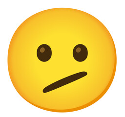 Face With Diagonal Mouth Emoji