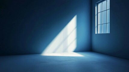 Obraz premium Light Streaming Through a Window in a Minimalist Interior Space