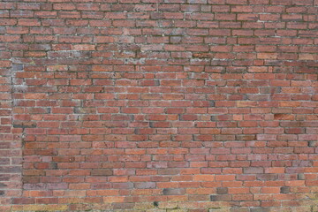A brick weathered wall