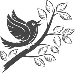 vector illustration of a bird
