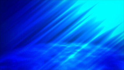 Abstract blue color digital particles wave with bokeh and light background