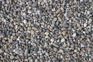 A pile of rocks with a variety of sizes and colors