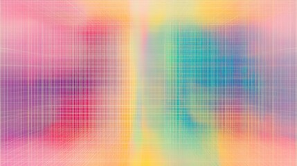 Abstract Pastel Grid Background Soft Colorful Grid Pattern Design Modern Digital Art Texture Vibrant Hues Seamless Wallpaper Elegant Illustration Soft