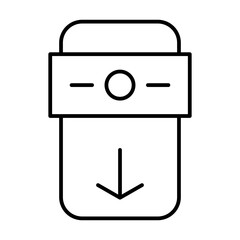 request cashout line icon