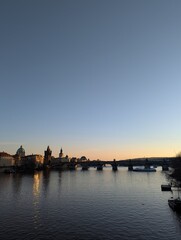 Fototapeta premium evening river city