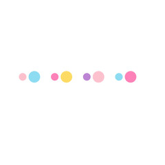 Cute pastel dots decoration 
