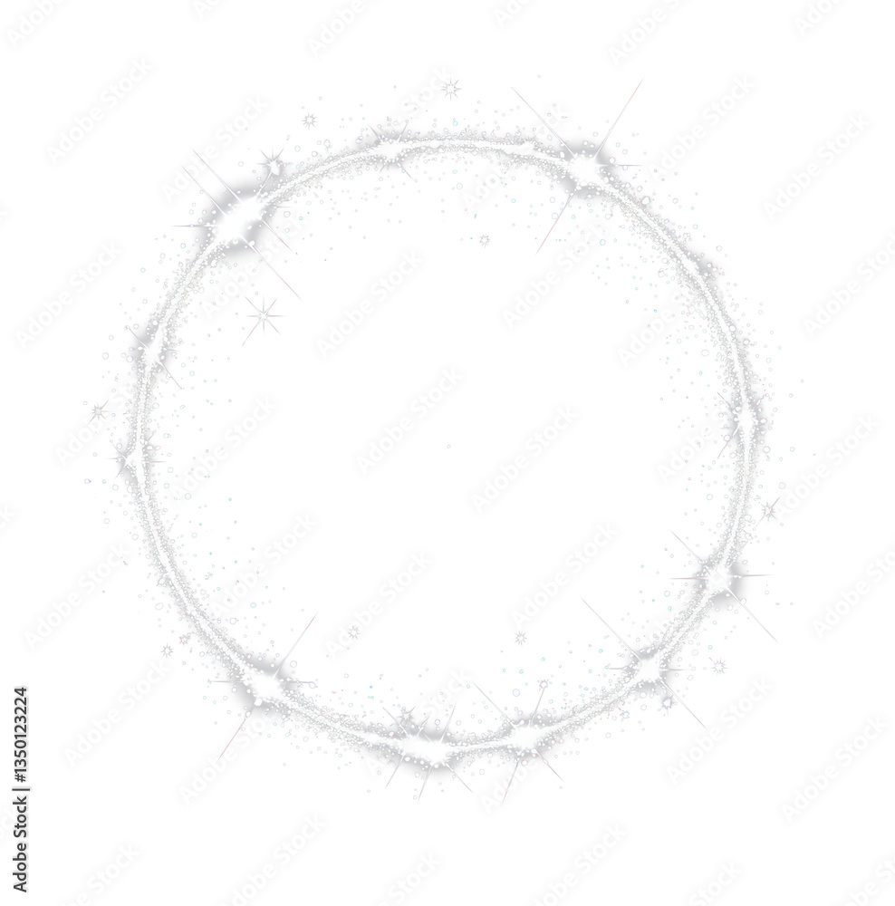 Wall mural png a vector glowing light effect illustration background circle.