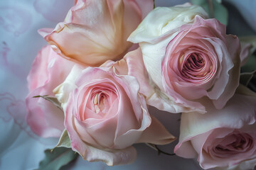 Fototapeta premium Bouquet of pink roses