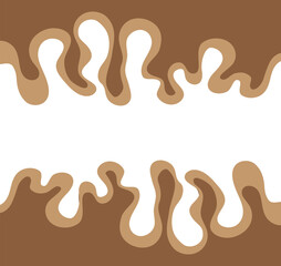 abstract brown background with melting liquid pattern and with some copy space area