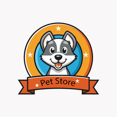 Variant of vector logo for a pet store