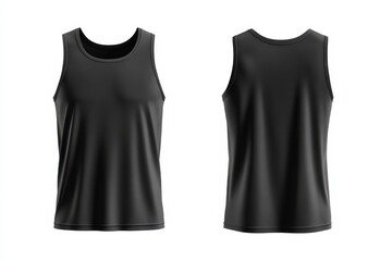 Men's sleeveless tank top mockup showcasing athletic design options