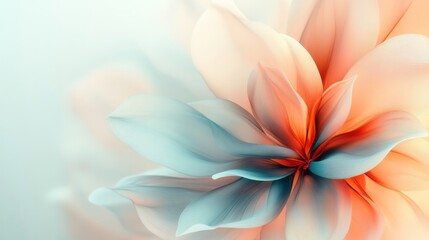 Fototapeta premium Delicate flower shows soft pastel colors in a beautiful image