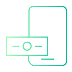 money transfer gradient icon