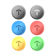 Upload Icon – Vector Arrows Line Set for File Sharing