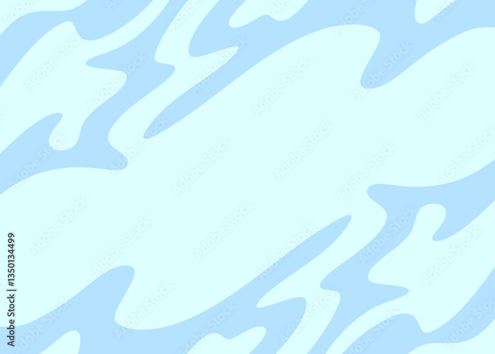 Poster abstract background with simple wavy line pattern and with some copy space area