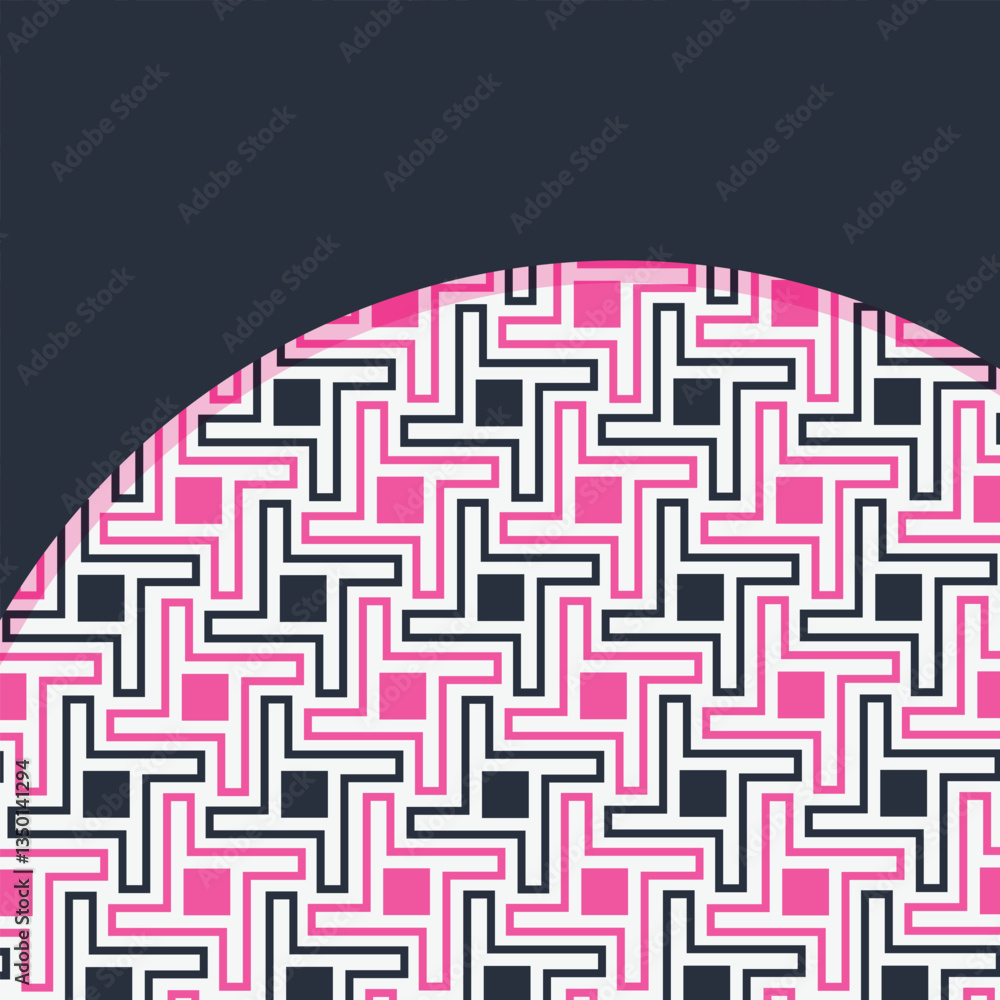 Poster seamless abstract geometric pattern. vector illustration. reflectarray antenna background. template 
