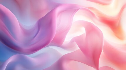 Fototapeta premium Pastel Waves Flowing Softly Together in Harmony