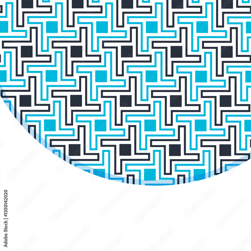 Poster seamless abstract geometric pattern. vector illustration. reflectarray antenna background. template 