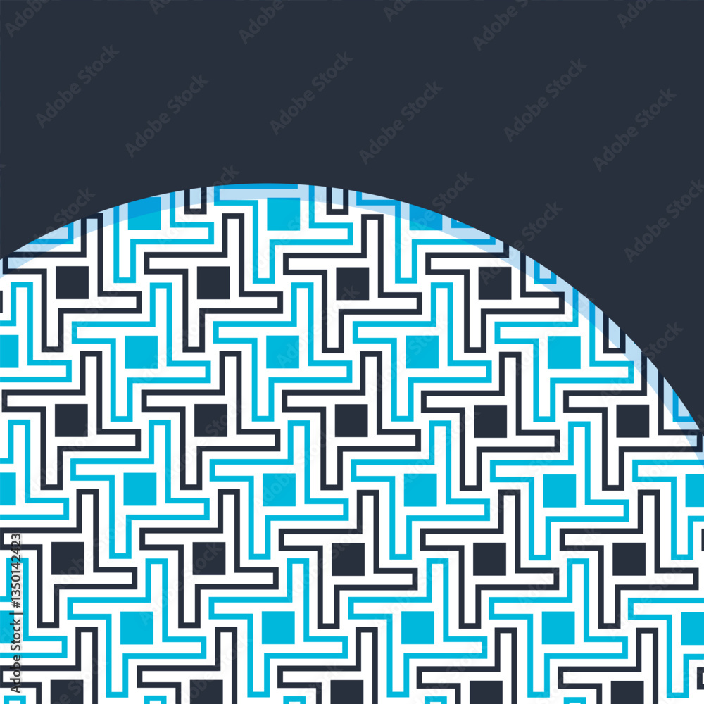 Poster seamless abstract geometric pattern. vector illustration. reflectarray antenna background. template 