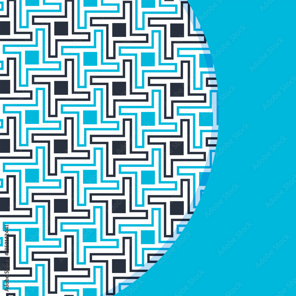 Poster seamless abstract geometric pattern. vector illustration. reflectarray antenna background. template 