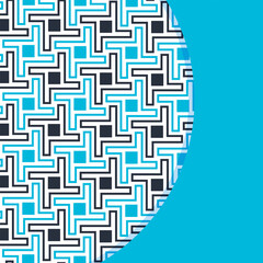 Seamless abstract geometric pattern. Vector Illustration. Reflectarray antenna background. Template copy space and negative space. 