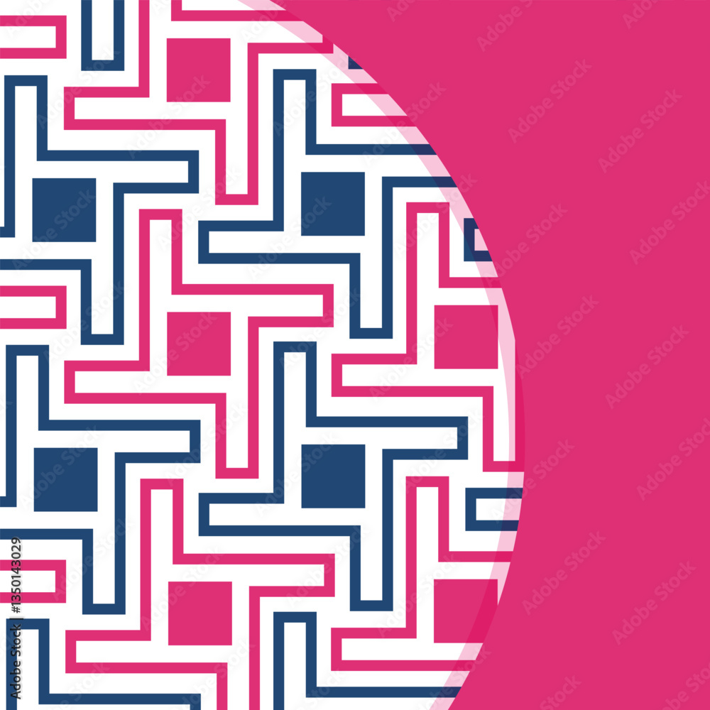 Poster seamless abstract geometric pattern. vector illustration. reflectarray antenna background. template 