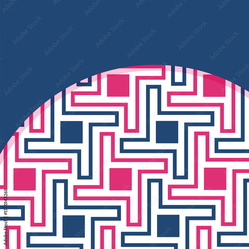 Poster seamless abstract geometric pattern. vector illustration. reflectarray antenna background. template 