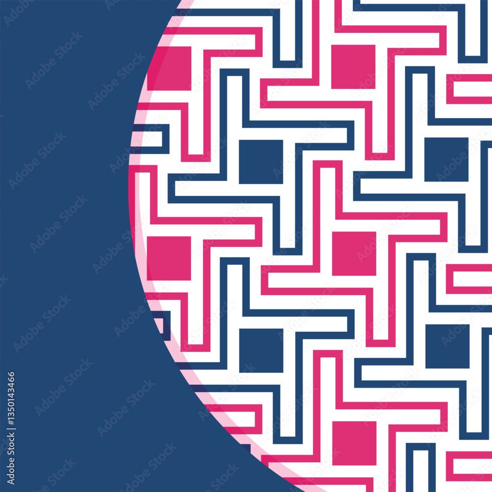Poster seamless abstract geometric pattern. vector illustration. reflectarray antenna background. template 
