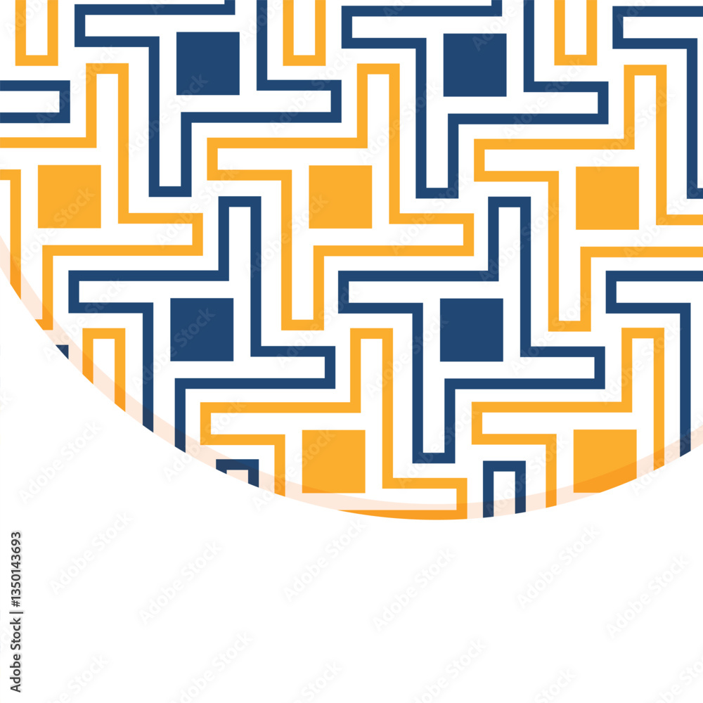 Poster seamless abstract geometric pattern. vector illustration. reflectarray antenna background. template 